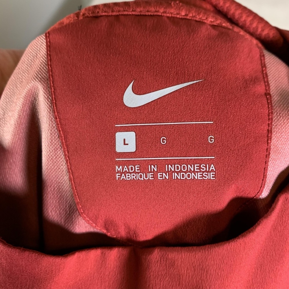 Nike Jacket Mens Large Red Sleeveless Hooded Pullover Windbreaker 908420-613 - Picture 6 of 11